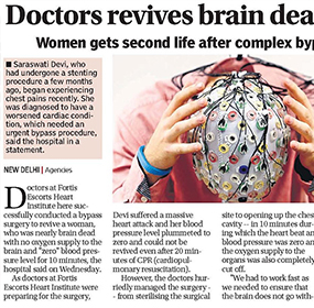 Doctors revive 50 year old bypass patient dead for 30 minutes